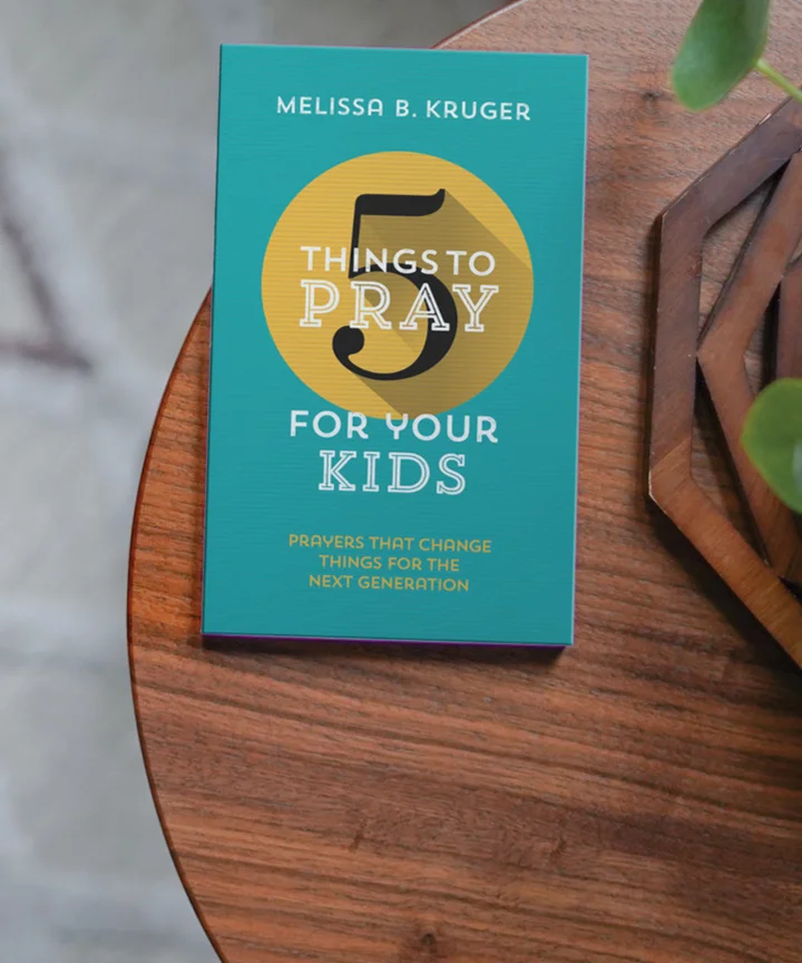 Photograph of 5 Things to Pray for Your Kids on a wooden table