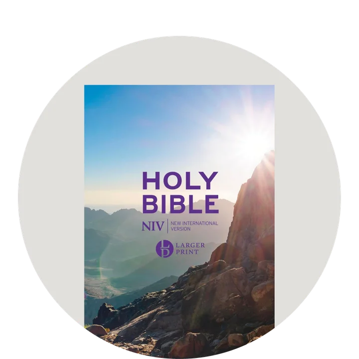 graphic featuring an ESV Holy Bible with a mountainous background