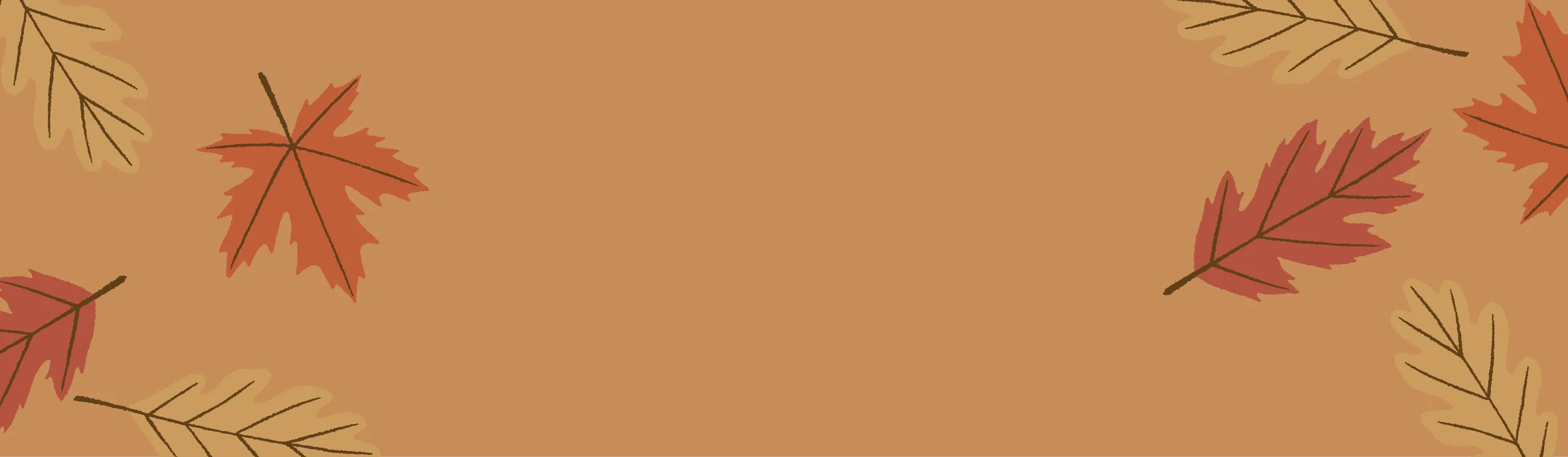 Background with leaves falling