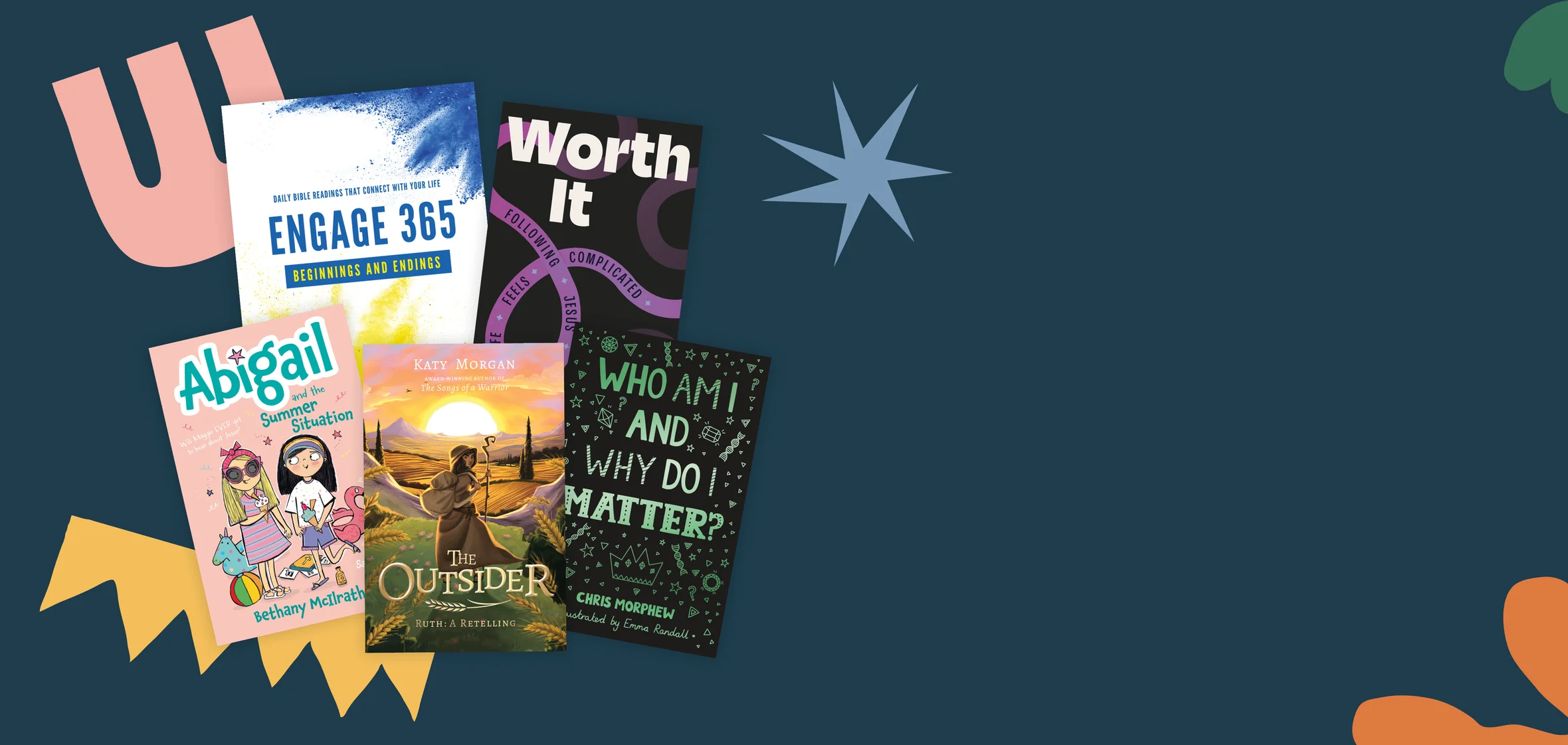 Graphic featuring titles perfect for 8-11s