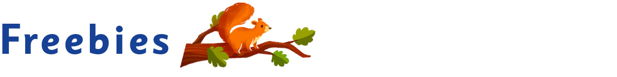 "Freebies" subtitle graphic.