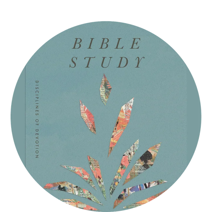 Graphic featuring Disciplines of Devotion book on Bible Study