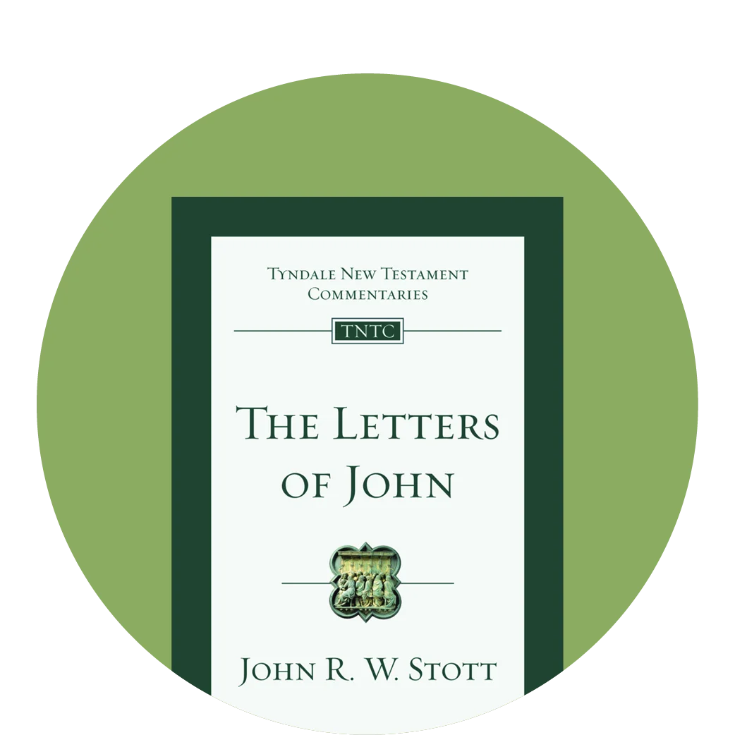 graphic featuring The Letters of John from the Tyndale Commentary series
