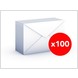 100 envelopes