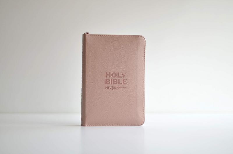 NIV Pocket Rose Gold SoftTone Bible with Zip The Good Book Company
