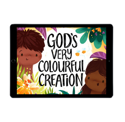 Download the full-size illustrations - God and the Very Colourful Creation